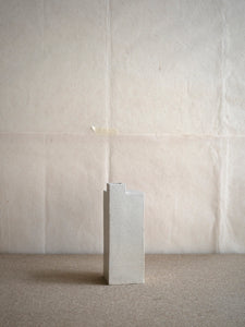 brutalist ceramic square vase at M AAH