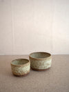 two sizes of hand built ceramic bowls by French ceramist Jérôme Hirson