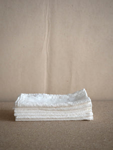 beautiful natural white washed linen napkins by Linge Particulier