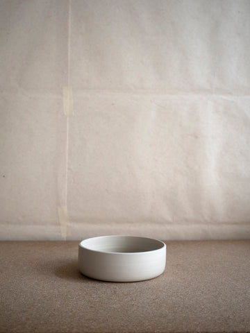 handmade white ceramic bowl by Inês Soares