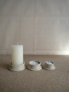 set of handmade candle holders by Kate Smallshaw