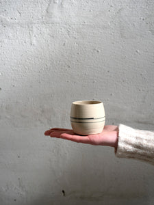 beautiful handmade stoneware coffee cup at M AAH 
