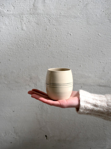 hand turned ceramic tea cup by Rosa Maria Kulzer