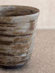 wood fired ceramic tea cup by Polish ceramist Tomasz Niedziolka