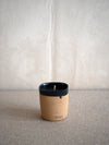 black glazed saltwater scented candle by WAKS