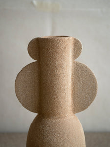 detail of grès roux vase by Marta Dervin at M AAH
